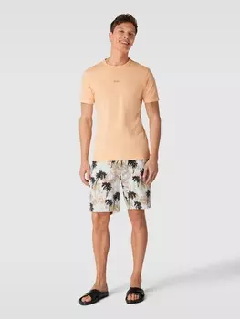 Шорты со сплошным узором BOSS, синий