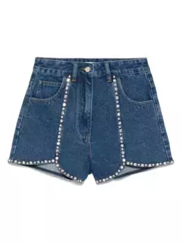 Шорты со стразами SANDRO, синий