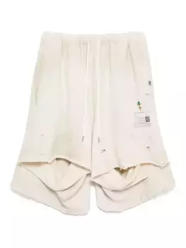 Шорты со вставками Maison Mihara Yasuhiro, нейтральный