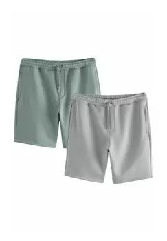 Шорты SOFT REGULAR FIT 2 PACK Next, зеленый