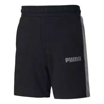 Шорты solid regular shorts 'black' Puma, черный