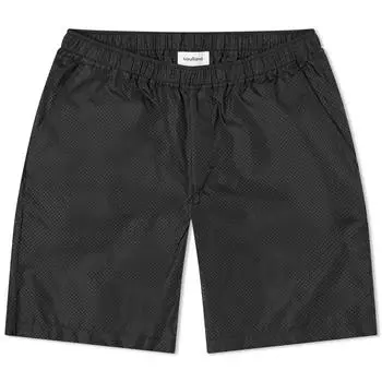Шорты Soulland Sander Perforated Shorts, черный
