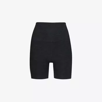 Шорты spacedye keep pace с высокой посадкой из эластичной ткани Beyond Yoga, цвет darkest night