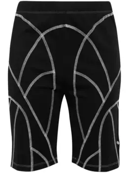 Шорты Spadix с открытыми швами HELIOT EMIL, черный