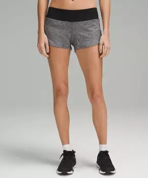 Шорты Speed Up с низкой посадкой на подкладке Lululemon, черный