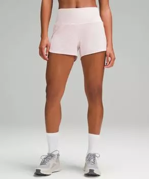 Шорты Speed Up с высокой посадкой и подкладкойразмер Lululemon, розовый