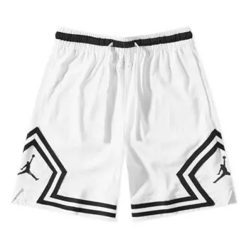 Шорты sport dri-fit diamond shorts 'white black' Air Jordan, белый