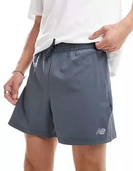 Шорты sport essentials 5" серого цвета New Balance