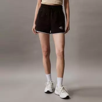 Шорты спортивные Calvin Klein Jeans с принтом букв, желтый