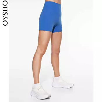 Шорты спортивные Oysho для занятий йогой и фитнесом, синий