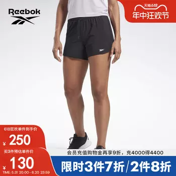 Шорты спортивные Reebok короткие, черный