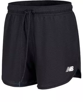 Шорты спортивные сетчатые короткие New Balance, черный