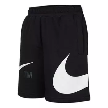 Шорты спортивные шорты с большим логотипом Nike, черный