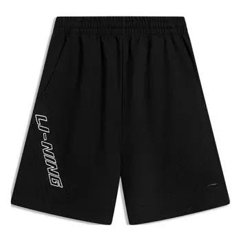 Шорты спортивные шорты с графическим принтом Li-Ning, черный