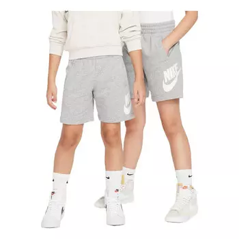 Шорты sportswear club fleece swoosh shorts 'grey white' Nike, серый