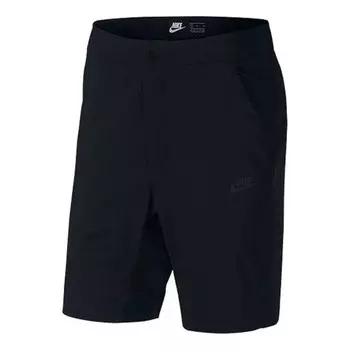 Шорты sportswear solid color woven breathable athleisure casual sports shorts black Nike, мультиколор