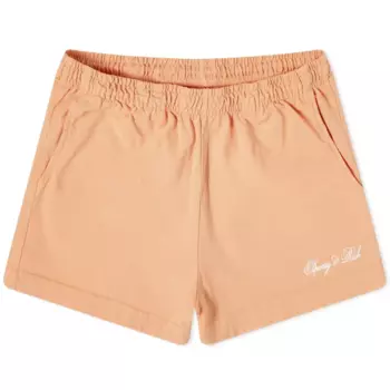 Шорты Sporty & Rich Cursive Logo Disco, персиковый