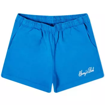 Шорты Sporty & Rich Cursive Logo Disco, синий