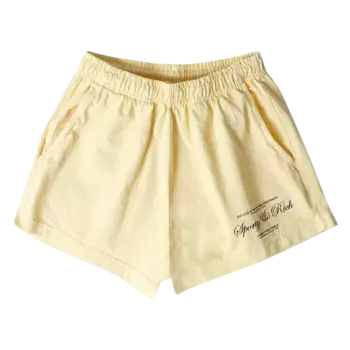Шорты Sporty & Rich Script Logo 'Almond/Black', желтый