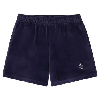 Шорты Sporty & Rich SRC Velvet Shorts, синий