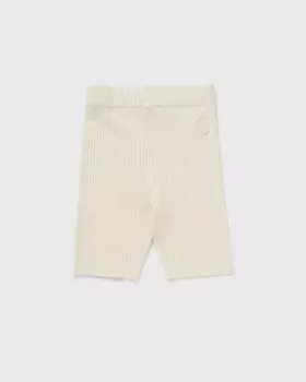 Шорты Sporty & Rich Srhwc Ribbed Biker Short, кремовый