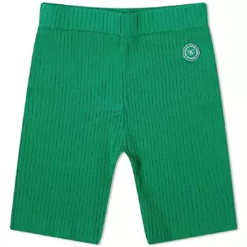 Шорты Sporty & Rich Srhwc Ribbed Cycling, зеленый