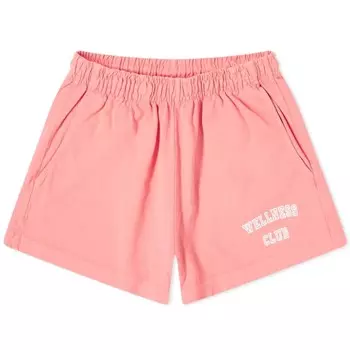 Шорты Sporty & Rich Wellness Club Flocked Disco, розовый