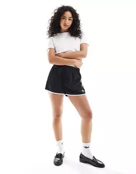Шорты-спринтеры с тремя полосками черного цвета adidas Originals