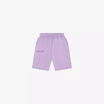 Шорты средней посадки с текстовым принтом из органического хлопка 3–12 лет Pangaia, фиолетовый