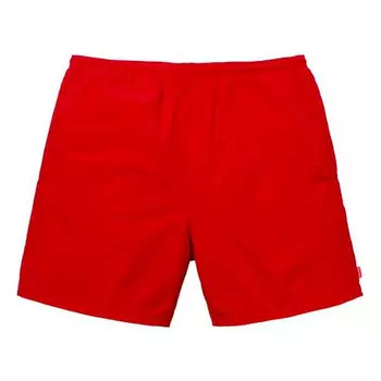 Шорты ss18 arc logo water short red logo 'red white' Supreme, красный