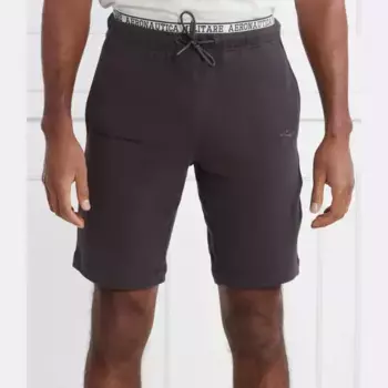 Шорты стандартного кроя Aeronautica Militare, черный