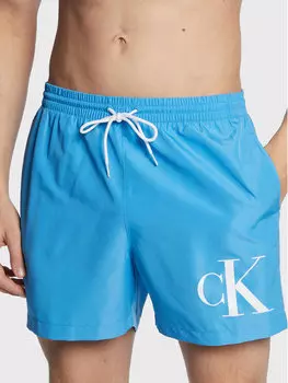 Шорты стандартного кроя Calvin Klein, синий