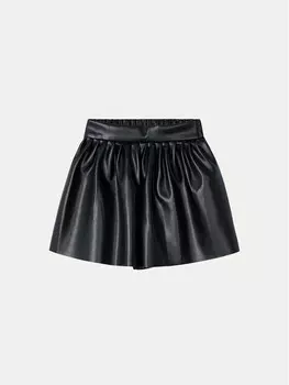 Шорты стандартного кроя из искусственной кожи Mayoral, черный