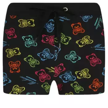 Шорты стандартного кроя Moschino, черный