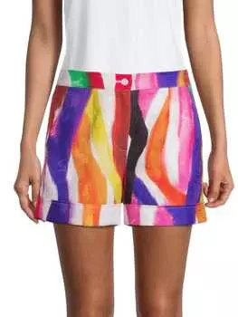 Шорты Stella Jean с принтом, оранжевый