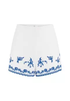 Шорты STICKEREI Guess, белый