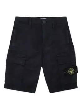 Шорты Stone Island Junior с компасом, синий