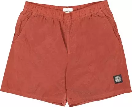 Шорты Stone Island Nylon Patch Logo Shorts 'Brick Red', красный