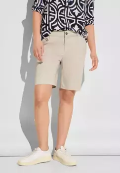 Шорты STREET ONE, средняя талия, цвет Clean Sand