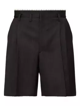 Шорты строгого кроя MAISON MARGIELA, черный