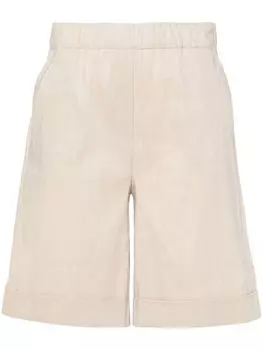 Шорты строгого кроя с завышенной талией D.Exterior, нейтральный цвет