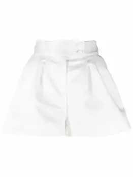 Шорты строгого кроя со складками STYLAND, белый