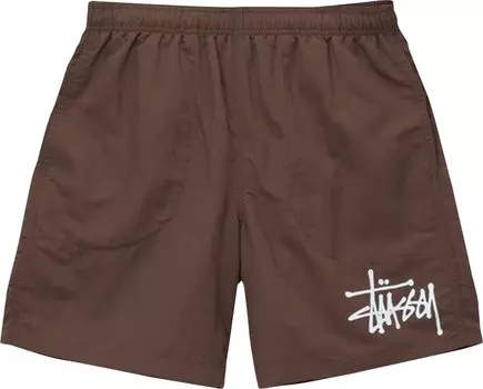 Шорты Stussy Big Basic Water Short 'Brown', коричневый