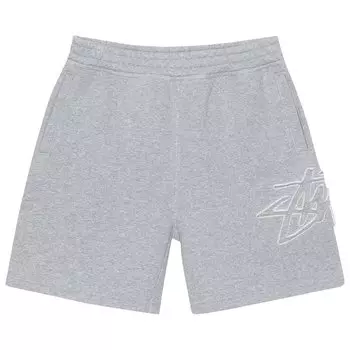 Шорты Stussy Fleece Tonal Appliqu Short, серый