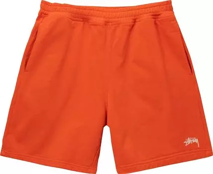 Шорты Stussy Overdyed Stock Logo Short 'Orange', оранжевый