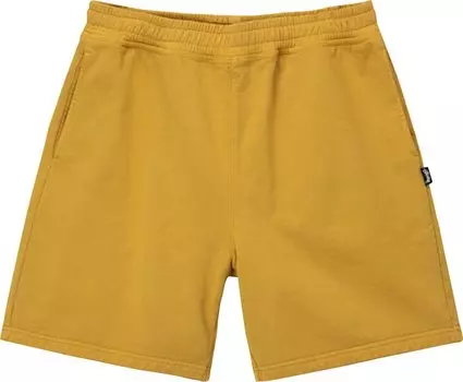 Шорты Stussy Pigment Dyed Fleece Short 'Gold', золотой