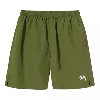 Шорты Stussy Stock Water Short, зеленый