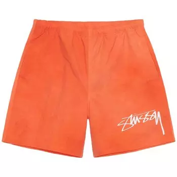 Шорты Stussy Wave Dye Nylon Short, оранжевый