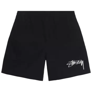 Шорты Stussy x Nike Nylon 'Black', черный