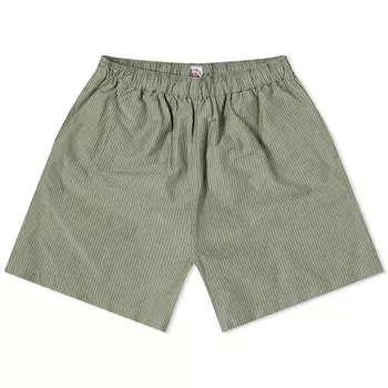 Шорты Sunspel X Nigel Cabourn Ripstop Army Shorts, цвет Army Green